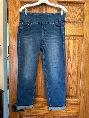Jag Jeans Women's Cropped Dark Blue Denim Ankle Jeans